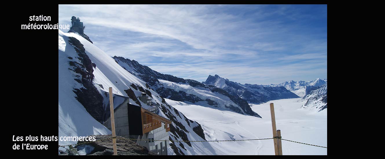 Sommet du Jungfrau en Suisse